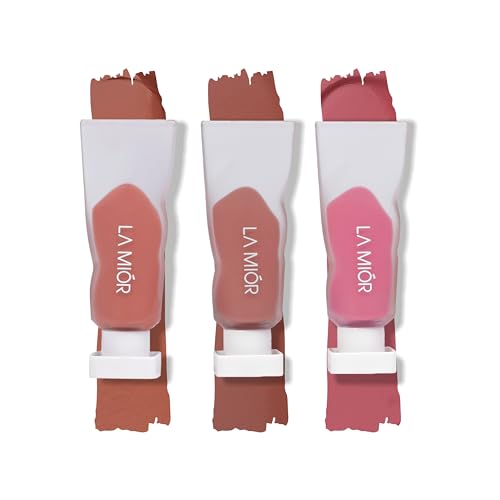 Image of LAMIOR Boy Trap Whipped Velvet Liquid Lipstick: Matte,Transfer-Proof,12+ Hour Wear|Hydrating,Blurring Full Coverage,Lightweight|Enriched with Avocado & Jojoba Oil|Vegan|Pack of 3 - 15 ml Each