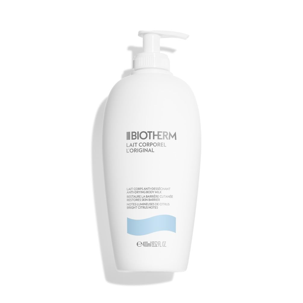 BIOTHERM - Lait Corporel L'Original - Lait Corps Hydratant Anti Dessèchement - Nourrit, Répare & Protège - Pour Tous Types de Peau Même Sensibles et Sèches