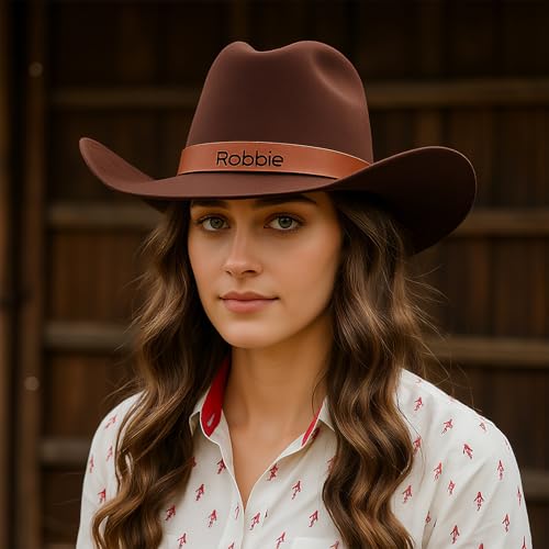 Personalized Cowboy Hat, Western Cowgirl Hat for Kids Men Women, Custom Name Baby Toddler Boys Girls Cowboy Hat4