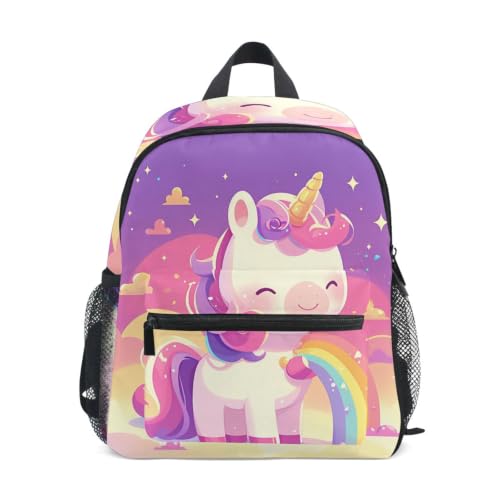 Sac à dos licorne arc-en-ciel pour sorties et voyages enfants 1-6 ans