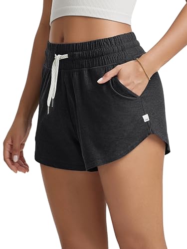 ODODOS Women's Performance Shorts Ultra Soft Stratum Tech Mid Rise Relaxed Shorts with Pocket 3