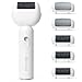MYCARBON Pedicure Elettrico Impermeabile Ricaricabile, 5 Rulli con Grane Diverse, Pulizia Automatica, Attrezzi Cura Piedi con Funzione Blocco da Viaggio, Rimuove Calli Pelle Secca Talloni Screpolati immagine