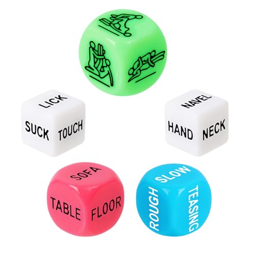 Date Night Dice for Couples Valentines Day Gift Couple Game Dice for Women Men Girlfriend Boyfriend Wedding Anniversary Birthday Gifts 6CFT6