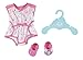 BABY born Pijama de muñeca con Accesorios, Rosa, 43 cm (Zapf 824634)