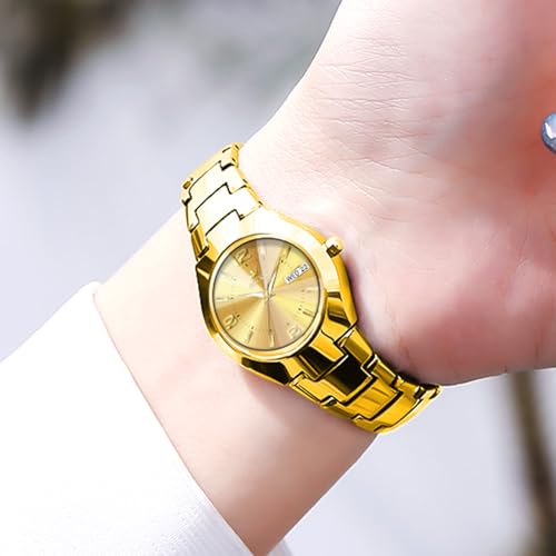 Image of OLEVS Watch Women Luxury Stainless Steel Small Wrist Dress Waterproof Analog