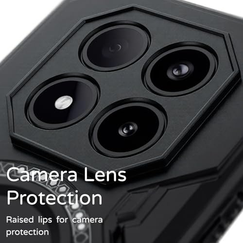 Image of ShieldTech Back Cover Case for Poco X7 5G | 360 Protection Mobile Phone Case Mag-Safe | Camera Protection | Poco X7 Back Cover /Poco X 7 5+G - Black TPU+PC