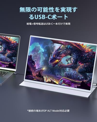 undefined EVICIV モバイルモニター 16インチ ゲーミングモニター120Hz 1ms高速応答 1920x1200FHD ゲームモニター 16:10非光沢IPS液晶パネル スイッチ用ディスプレイ モバイルディスプレイ 100%sRGB 薄型 軽量 狭額縁 HDRモード VESA対応 ブルーライト機能 USB/Type-C/標準HDMI端子 PS4/PS5/XBOX/Switch/PC/Macなど対応 の商品画像 5