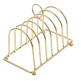 Alipis Support à Toast Multifonction En Acier Inoxydable Doré, Étagère à Pain Compact...