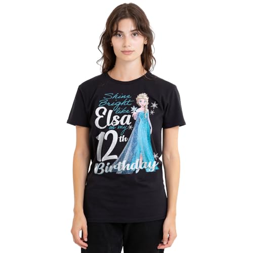 T-Shirt Disney Frozen Elsa Noir : finis les vêtements d'anniversaire inconfortables