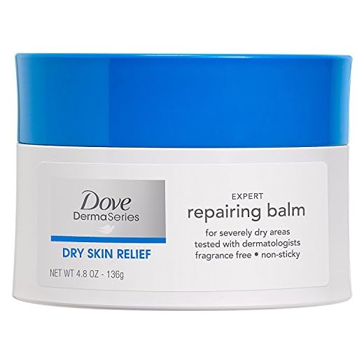 Dove Dermaseries Fragrance-Free Skin Balm for Dry Cracked Skin, 4.8 Ounce