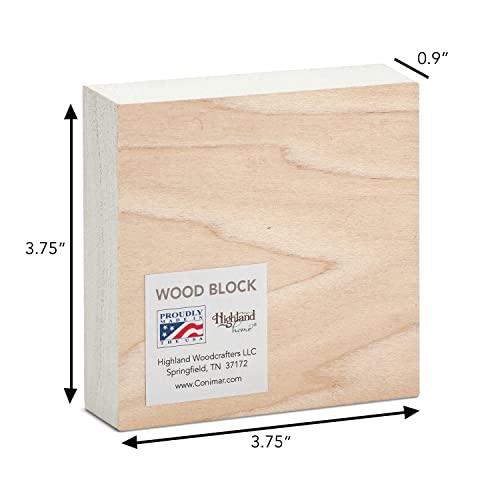 Counterart Gratitude Artistic Freestanding Solid Wood Block Sign Made In The Usa 3.75” Square Decorative Accent For Home Or Office #TOP2