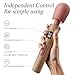 Toendi Personal Massagers Woman - Powerful Massage Tools with 9 Vibration Modes 5 Speeds Flexible Silicone Head, Digital Display, Waterproof