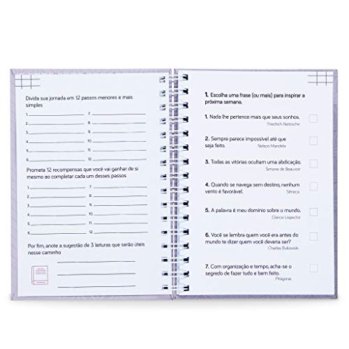 Planner 12 Semanas Rosa, Capa Dura e Toque Aveludado 3 Planner 12 Semanas Rosa, Capa Dura e Toque Aveludado - Imagem 3