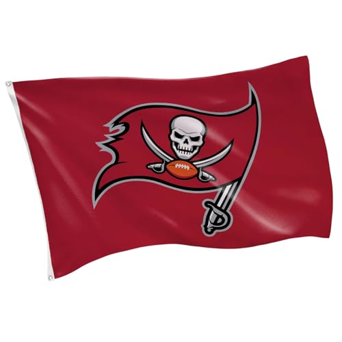 NFL Tampa Bay Buccaneers 3 x 5 Outdoor Durable House Flag with Grommets | Sport Team Flag & Banner | Indoor Wall Decoration for Room