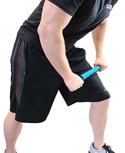Muscle Roller Stick | Massage Roller Stick | Lymphatic Massager Roller For Muscles - Aids In Body Recovery, Stretching, And Warmup - Elite Hard 17" Blue #TOP7