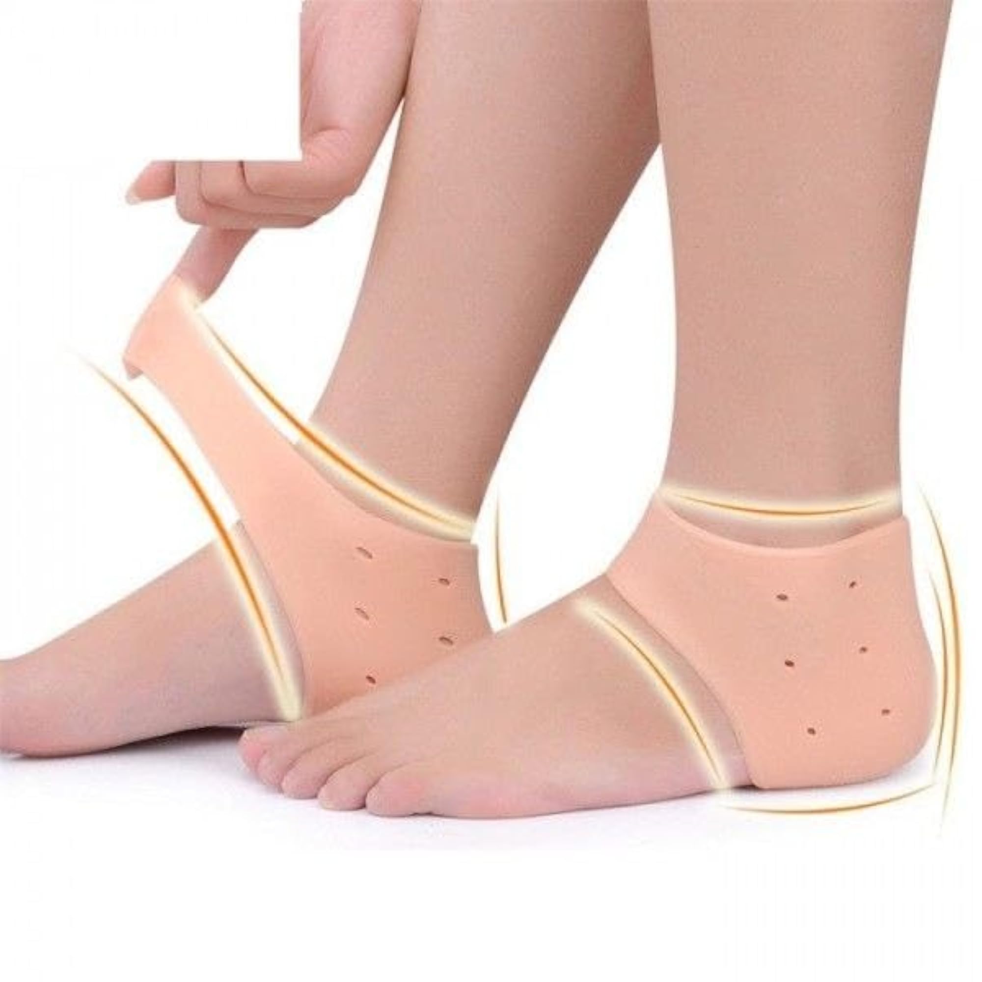 Silicone Half Heel Protector for Cracked Feet