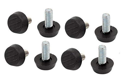 payanwinFurniture Levelers Screw On Furniture Adjustable Leveling Feet Glide Leveling Foot Adjuster for Leveling Feet M8 Thread (8pcs, 8mm x 20mm)