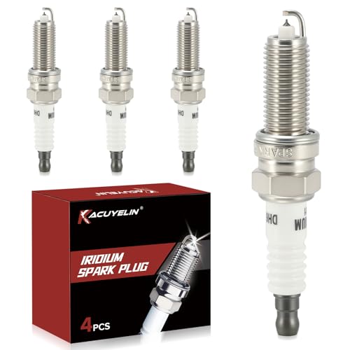 Iridium Spark Plugs Set of 4 Compatible with Hyundai Veloster Accent & Kia Soul Rio 2012 2013 2014 2015 2016 2017 2018 2019 L4 1.6L #92873,LZKR6AIX,93815,SILZKR6B10E