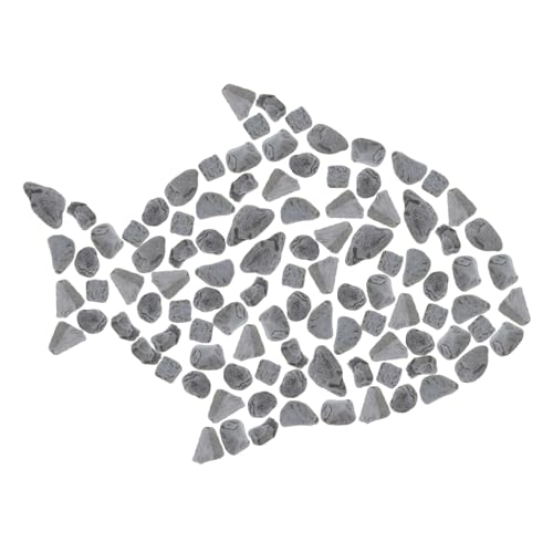 SUPVOX 1Set Black Decorative Gravel for Aquariums River Stones for Landscaping Fish Tanks Enhances Color and Visuals Easy to Clean for Vibrant Aquatic