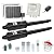 TOPENS AD8S Automatic Solar Gate Opener for Heavy Duty Dual Swing Gates Up to 18ft per Arm, Dual Swing Gate Operator Battery Powered with Remote Control Kit Gate Motor Solar Panel Included