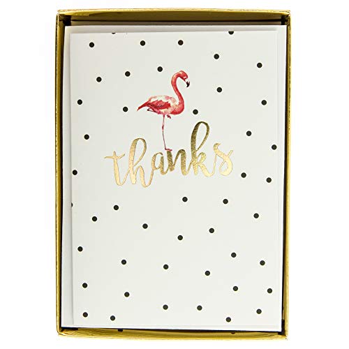 Graphique Flamingo Fun Boxed Notecards, 16 Black Polka-Dotted Flamingo Cards with  Graphique Flamingo Fun Boxed Notecards, 16 Black Polka-Dotted Flamingo Cards with