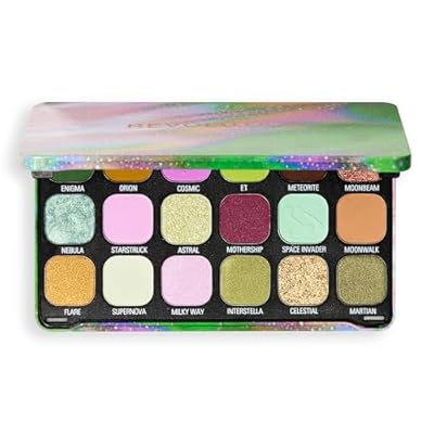 Revolution Beauty London - Revolution Beauty  Paleta de Sombras Forever Flawless  18 Tonos Pigmentados Mate & Brillantes  Vegano & Libre de Crueldad  Astro Nova