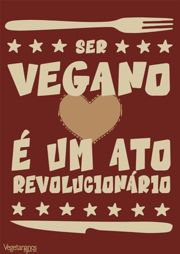 Posterzine Vegetarianos – Visual Ativismo (Versão lisa, sem dobras, enviada em tubo protetor)