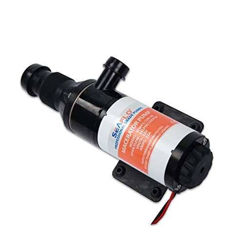 Donnagelia Seaflo 12 V/45 litros por Minuto 12 GPH macérateur Bomba de Agua automático para desagüe de residuos Marine Barco baño, 12 Volt Cover