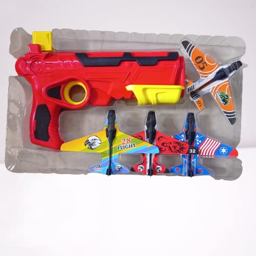 Lattice Airplane Launcher Toy Gun for Kids with 4 Foam Glider Aircrafts (B0C4YNCH8Q) Amazon Price History, Amazon Price Tracker