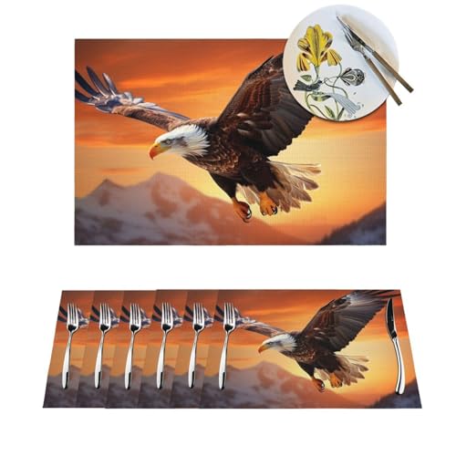 Set de table design aigle en PVC pour protéger votre table à manger - 2