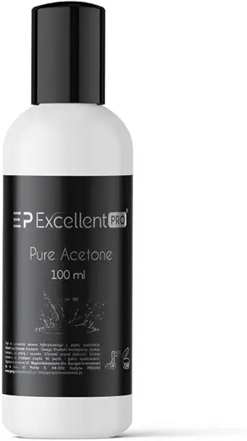 Dissolvant Acétone 3en1 pour Ongles - Vernis Semi Permanent, Acrylique, Capsules - 100 ml