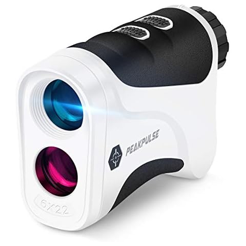 PeakPulse 6s Rangefinder Golf 600 Yards Rangefinder with Flag-Lock, 6X magnification, Vibration On/Off , Distance Measurement, Meter Size Switching, Perfect for playing game and Golfer Gift Cover
