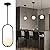 SeeU Modern Pendant Lighting One Light Chandelier Globe Black Pendant Light Indoor Hanging Light Fixture for Kithchen Island Dinning Room Bedroom