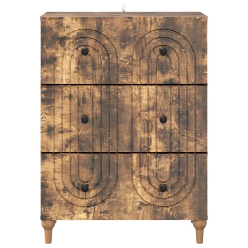 Cómoda moderna con 3 cajones de madera de 66 cm para almacenamiento de pasillo 6