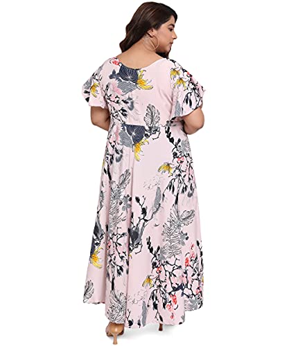 Image of OOMPH! Women's Western & Fusion wear Crepe A-Line Maxi Dress - mdfoil