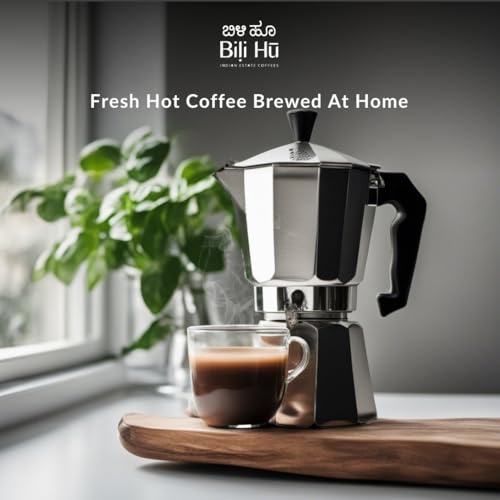 Image of Bili Hu Coffee, Mokapot Coffee Powder, Balur Estate, Robusta Blend, Medium Roast, (Pack of 1, 250 gms)