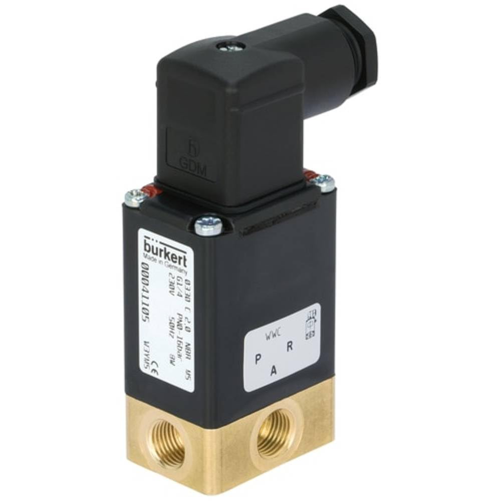 Bürkert Vanne à commande directe 41107 0330 24 V/DC G 1/4 manchon largeur nominale (détails) 3 mm 1 pièce