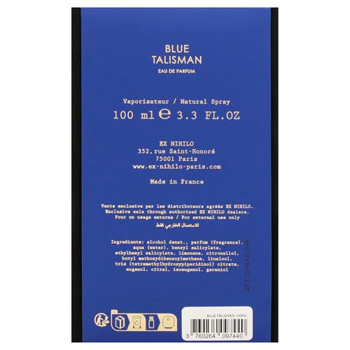 ENIES Company, S.A.S Ex Nihilo Blue Talisman Eau de Parfum Unisex 100 ml