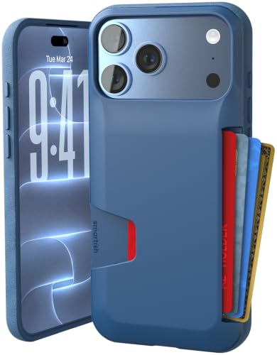 Smartish iPhone 18 Pro Max/17 Pro Max Wallet Case, Wallet Slayer V1, Blue