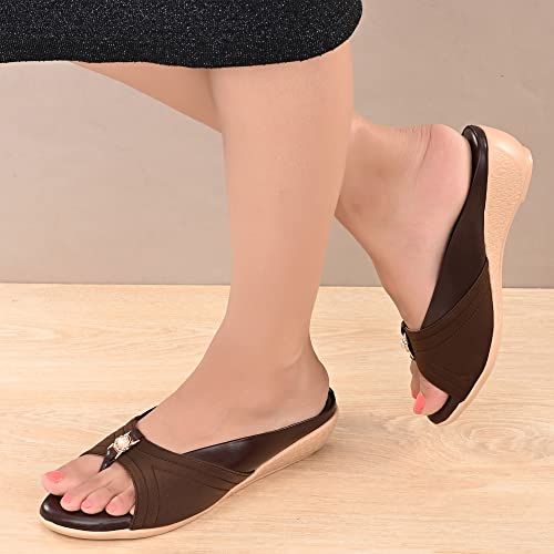 Image of Centrino Women Thong Sandals & Comfortable Ortho Care Sandal For Ladies | Fashion Wear Sandal & Chappal | Soft Cushioned for More comfort (6213)
