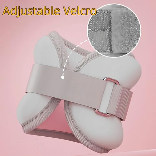 ZodiacZen Lot de 2 poids pour poignets et chevilles - Pour débutants et enfants - Pour les mouvements, la course, le jogging, la gymnastique - Gris – Image 5