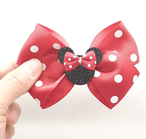 Rcjera Hair Clip, Baby Girl Mouse Ears Hair Bows Clips thumb #5