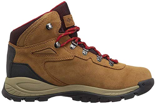 Columbia Women's Newton Ridge Plus Waterproof Amped, Elk/Mountain Red, 8
