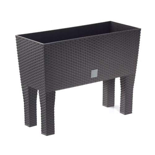 30 Liter rechteckiger High Gärtner mit dunklem ockerfarbenem 60 x 25 x 46...