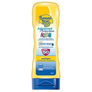 Banana Boat KIDS Advanced Protection – Loción Solar Protectora para Niños con Protección SPF 50, Fórmula Anti-Arena y…