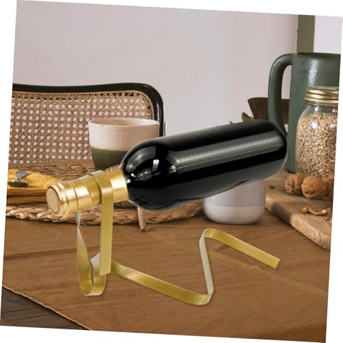 Soporte para botellas de vino de hierro creativo dorado miniatura 6