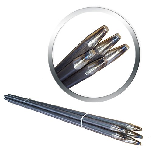 Preisvergleich Produktbild Schnureisen 5 Stück 16mm Schnurpfahl Schnurnagel, verschiedene Längen Schnurpfähle 1000mm (100cm) Lang