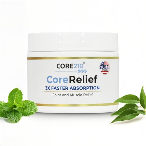 CopperJoint CoreRelief 2oz Arthritis Cream Pain Relief Cream Menthol Cooling Muscle Pain Rub for Joints Knee Shoulder & Back Non-Greasy Fast Absorbing Massage Cream for Muscles Aches and Pains