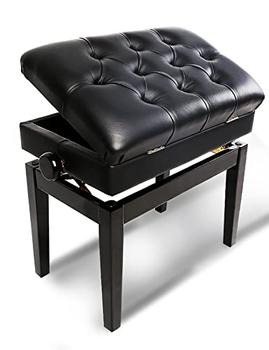 IBOWZ Banquette Piano Banc,Tabouret Piano Banc de Piano d’artiste Solo de Luxe Tabourets de Clavier réglables en Hauteur de 10 cm en Noir avec Rangement et Grand siège de 60 x 40 cm - Les Beatles, Paul McCartney, John Lennon, RIngo Starr, George Harrison IBOWZ Banquette Piano Banc,Tabouret Piano Banc de Piano d'artiste Solo de Luxe Tabourets de Clavier réglables en Hauteur de 10 cm en Noir avec Rangement et Grand siège de 60 x 40 cm