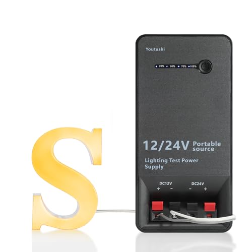 Image of DC Power Supply Portable 12V 24V Rechargeable Battery Power Supply Tool Li-Ion Battery Pack LED Signage Industry Lighting Test Power Supply Temporary DC Power Supply Plug and Play